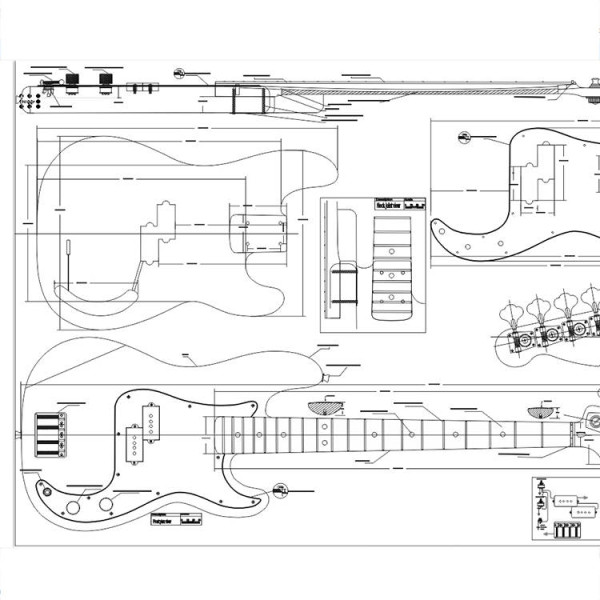 Guitar And Bass Plans Precision Bass